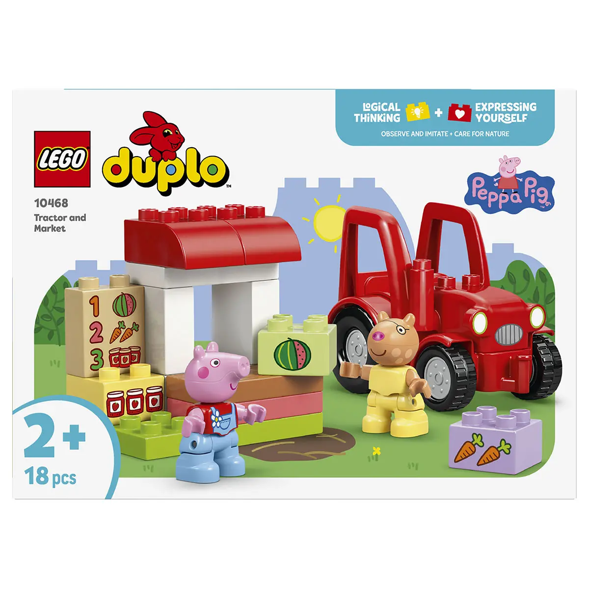 Lego Duplo Peppa Pig Tractor And Market Building Set 1