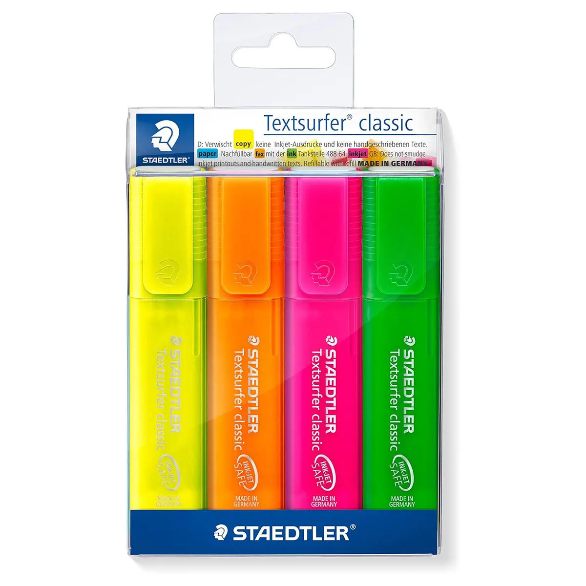 Staedtler Textsurfer Classic Rainbow Colours Highlighter 3+1 Free 1