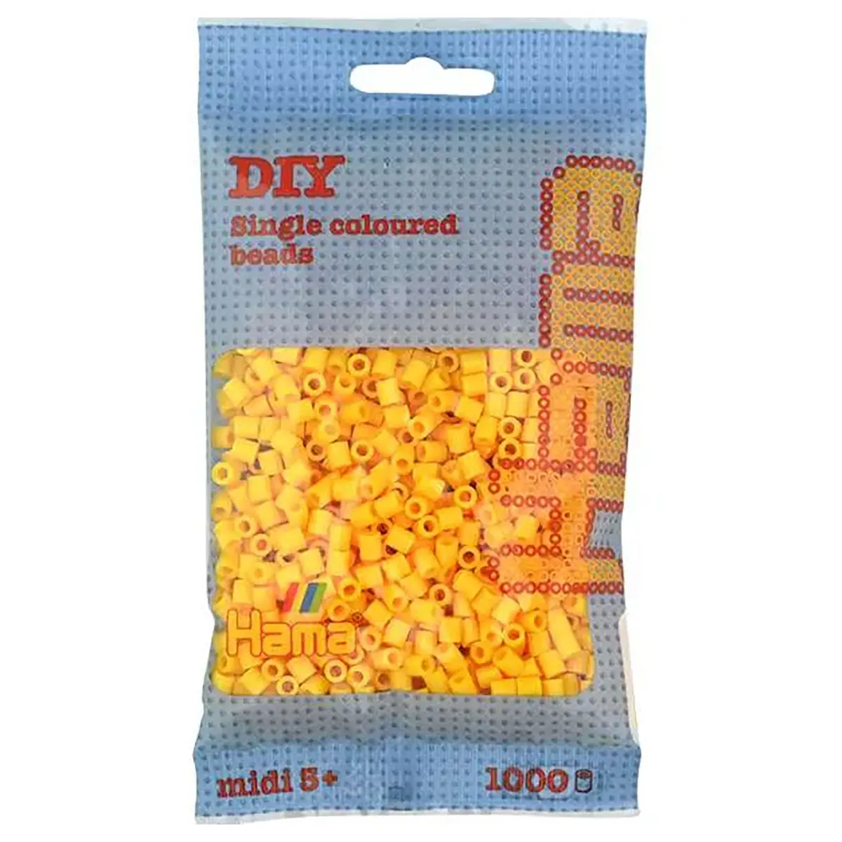 Hama Yellow Midi Beads (1000 Pack) 1