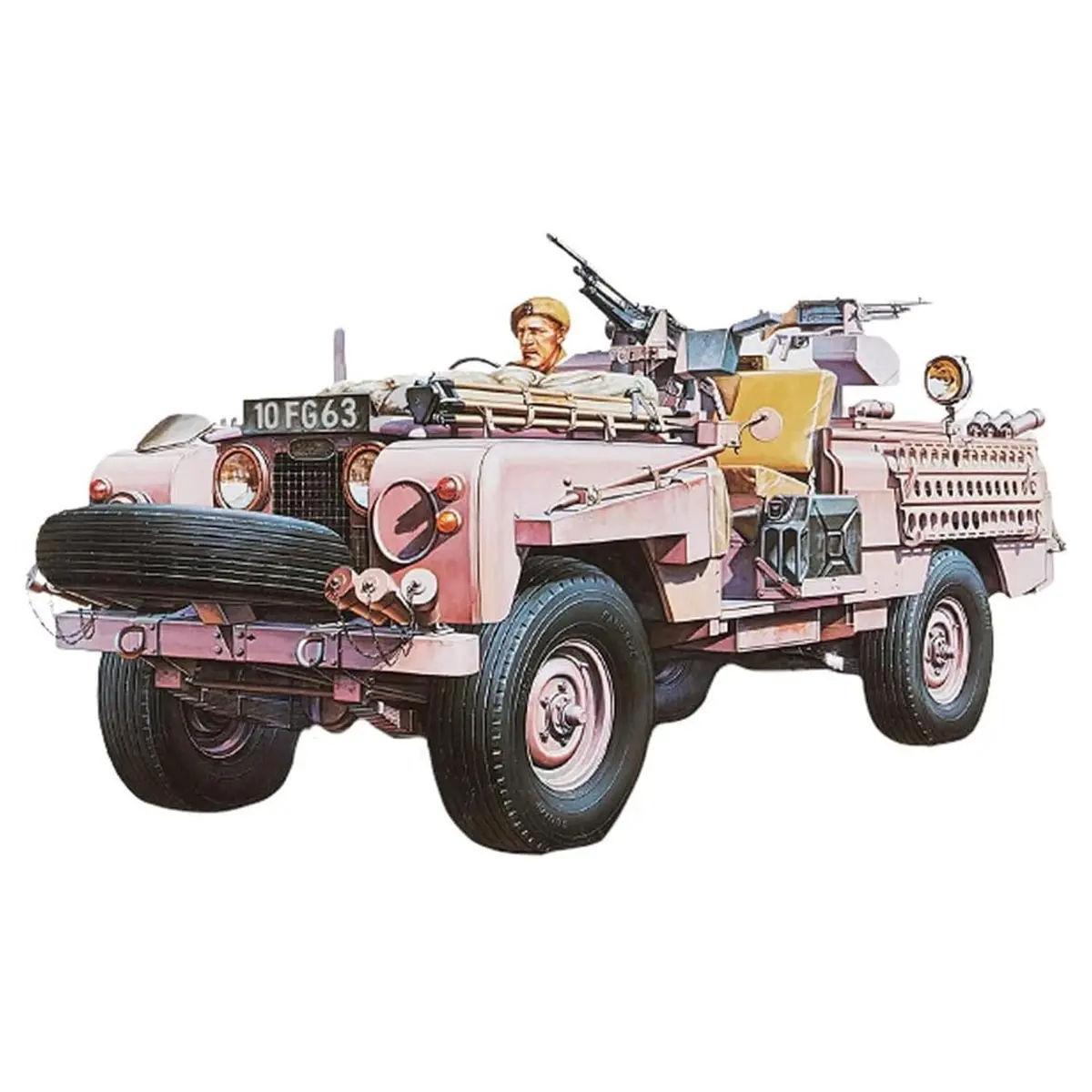 Tamiya S.A.S Land Rover Pink Panther 1:35 Military Miniatures Series No. 76 Model Kit 2