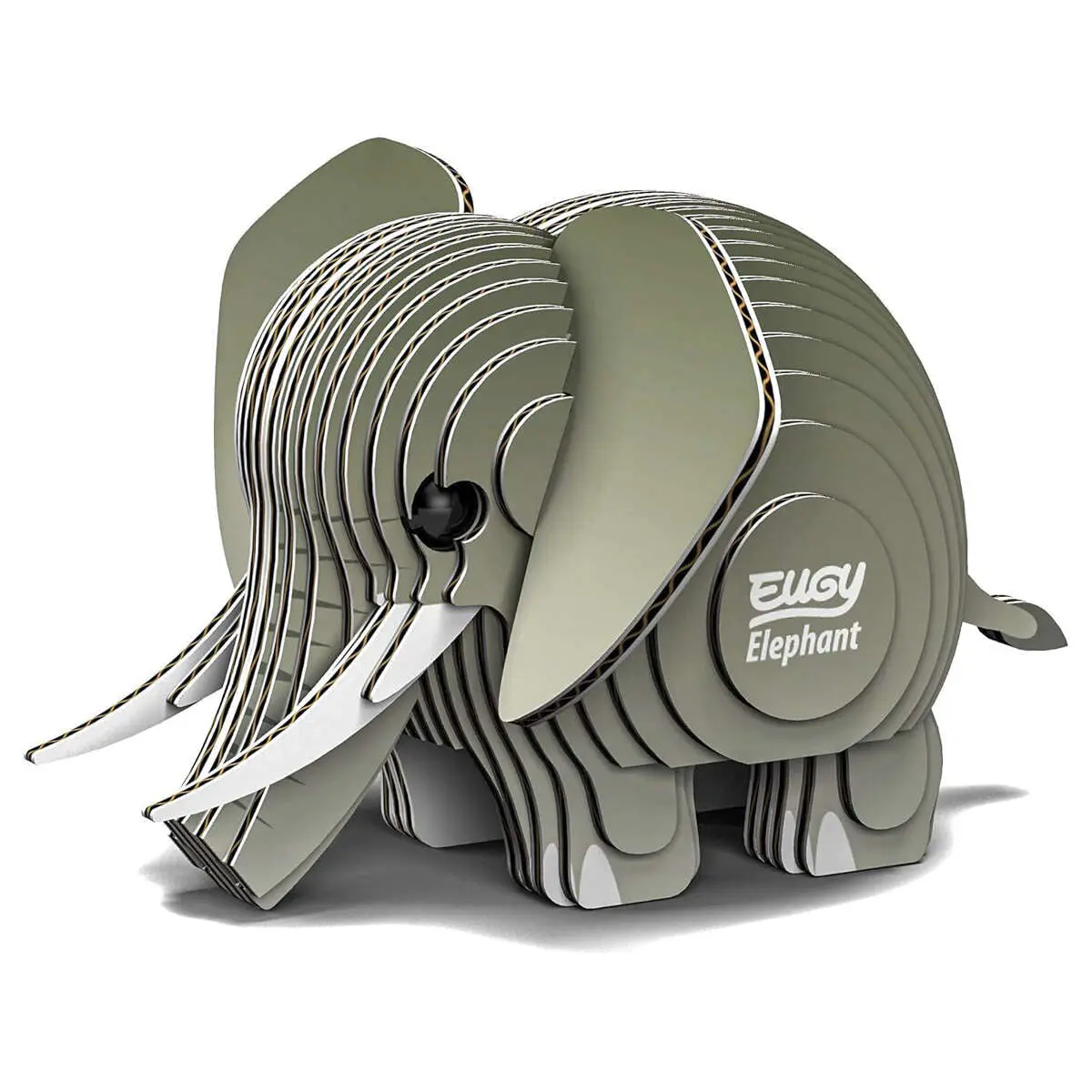 Eugy Elephant 3D Cardboard Model Kit 1