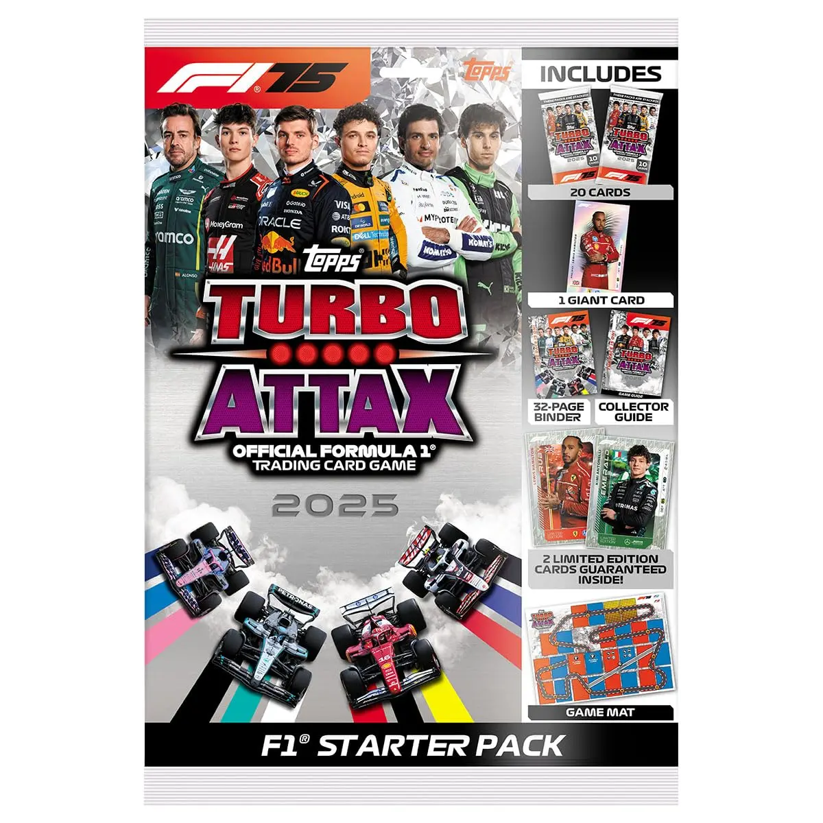 Topps Turbo Attax Formula 1 Trading Card Game 2025 Starter Pack 1