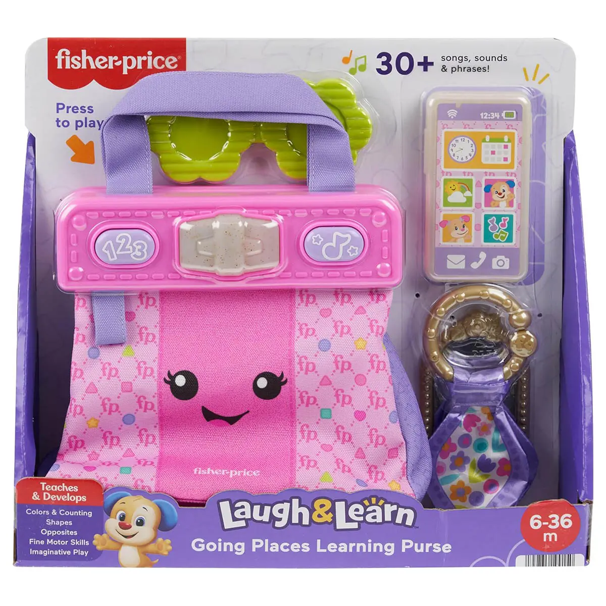 Fisher-Price Laugh & Learn: Going Places Learning Purse Interactive Toy 1