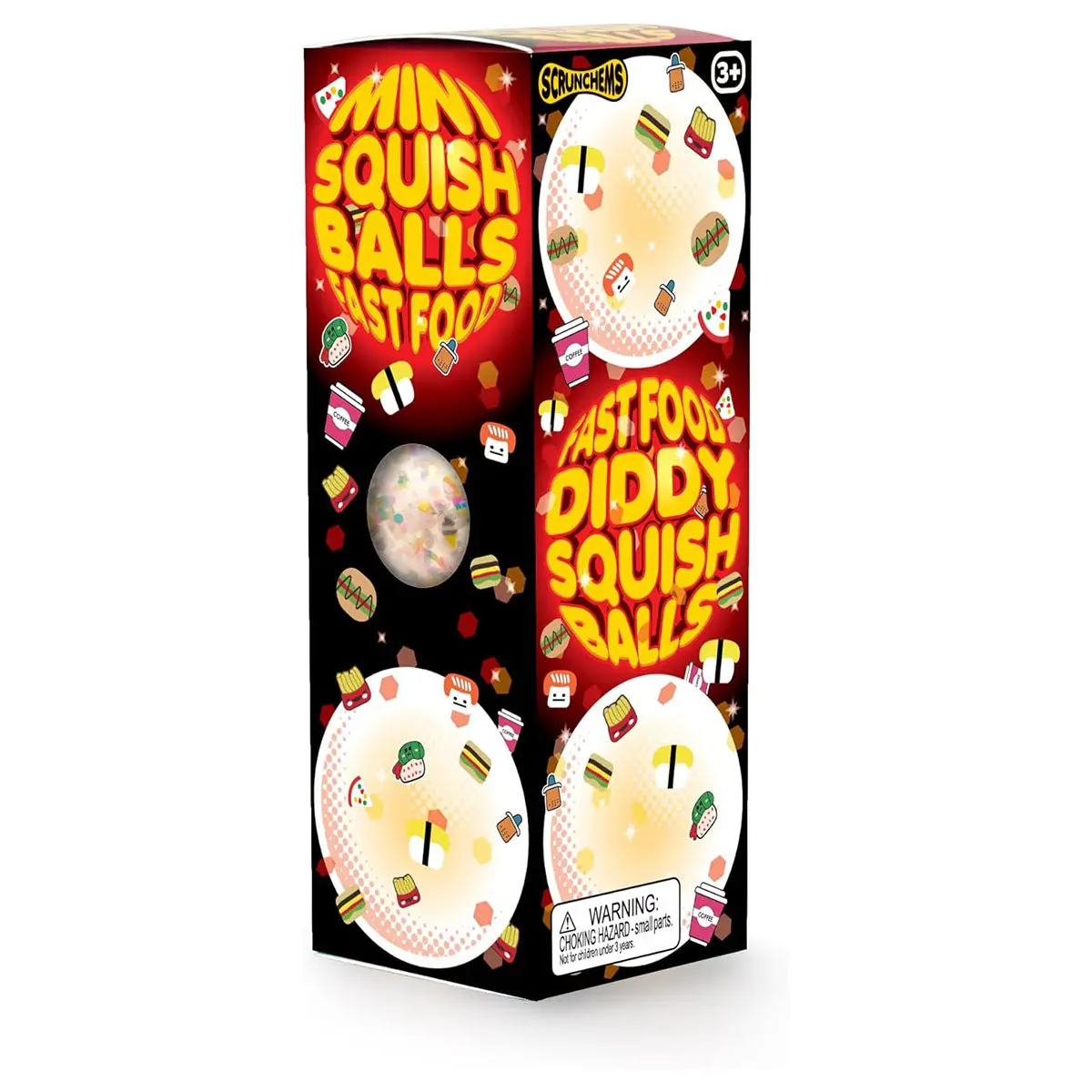 Scrunchems Fast Food Diddy Squish Balls (3 Pack) 1