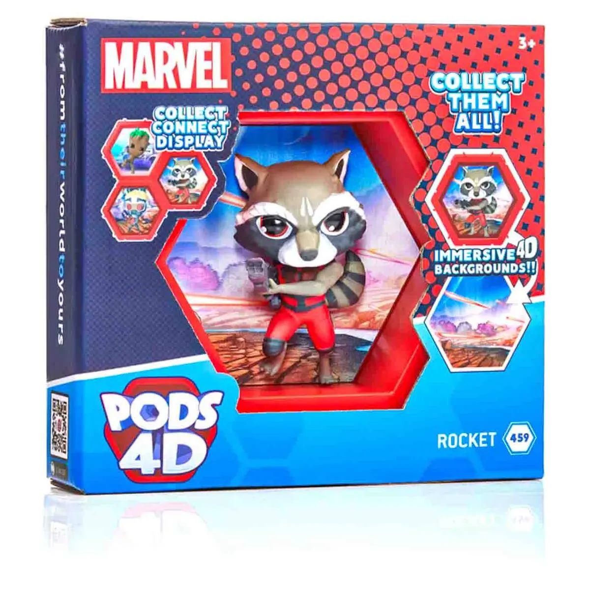 Pods 4D Marvel: Rocket Figure 1