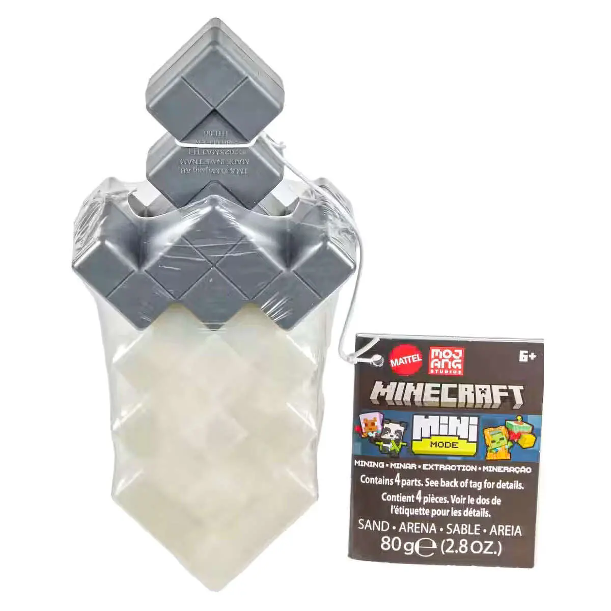 Minecraft Mini Mode Mining Action Figure Iron Sword Set 1