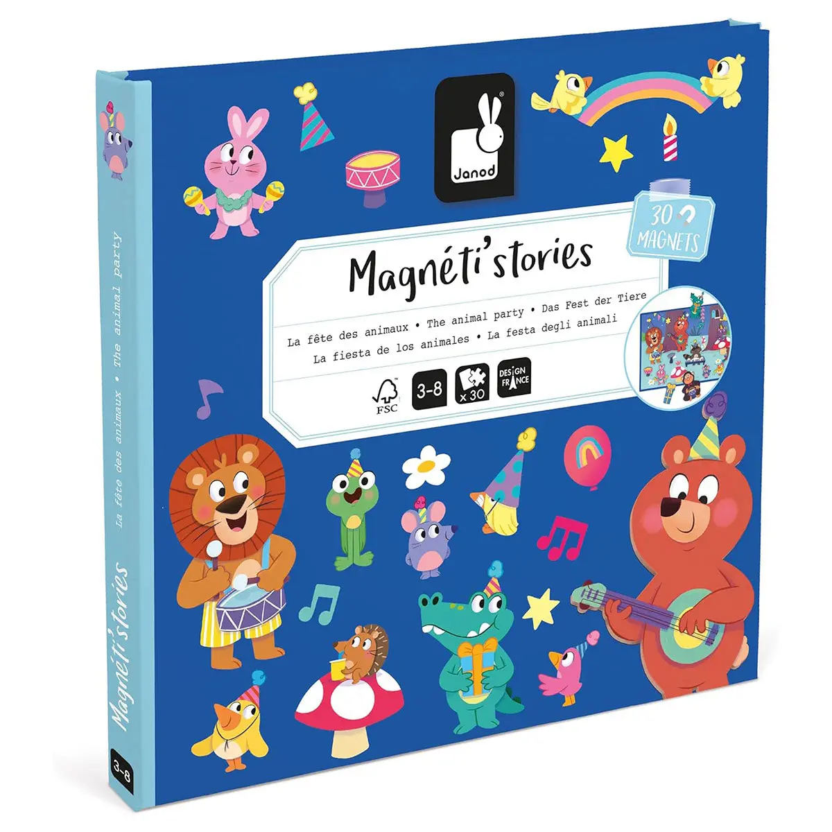 Janod Magneti'stories The Animal Party Set 1