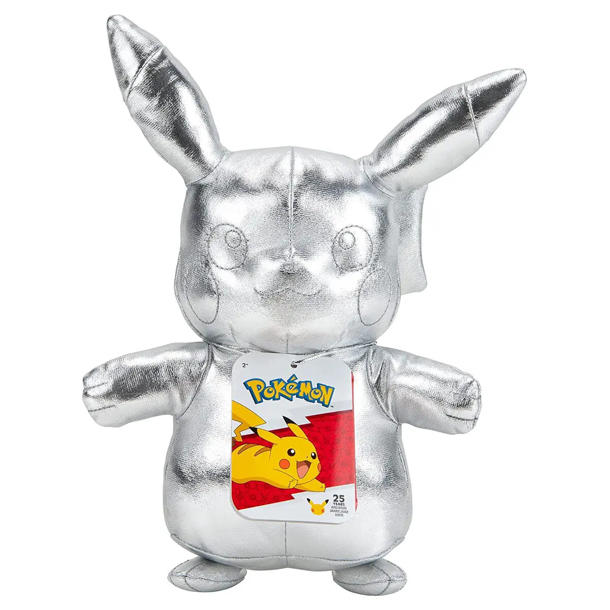 Pokémon 25 Years Silver Pikachu 8" Plush 1