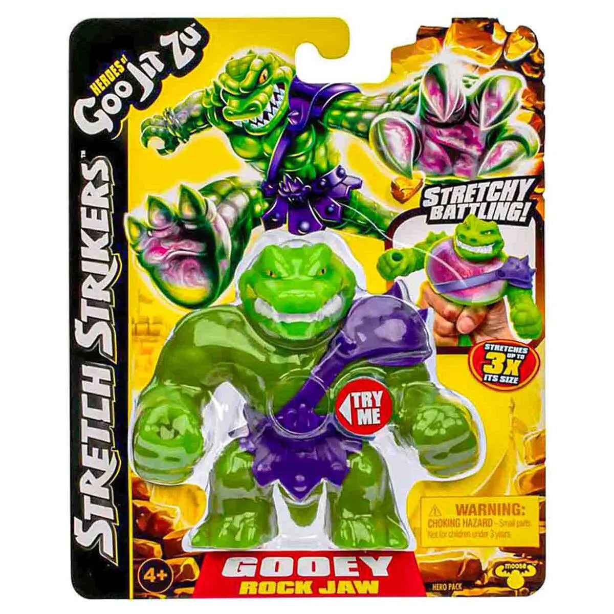 Heroes Of Goo Jit Zu Stretch Strikers Rock Jaw Stretch Figure 1