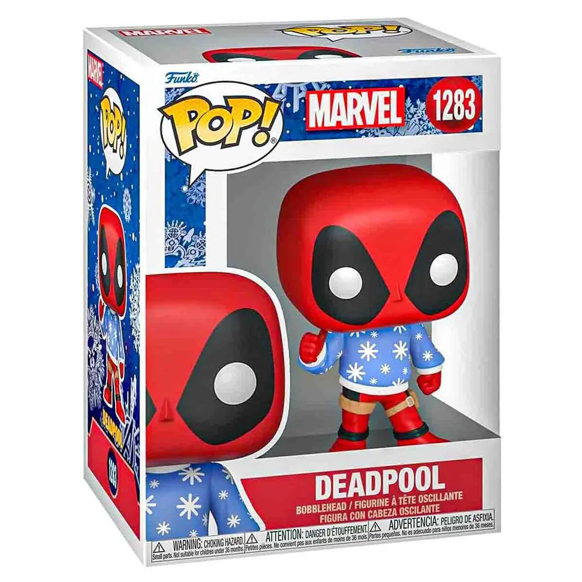 Funko Pop! Marvel: Deadpool (Festive Sweater) Bobblehead Figure #1283 1