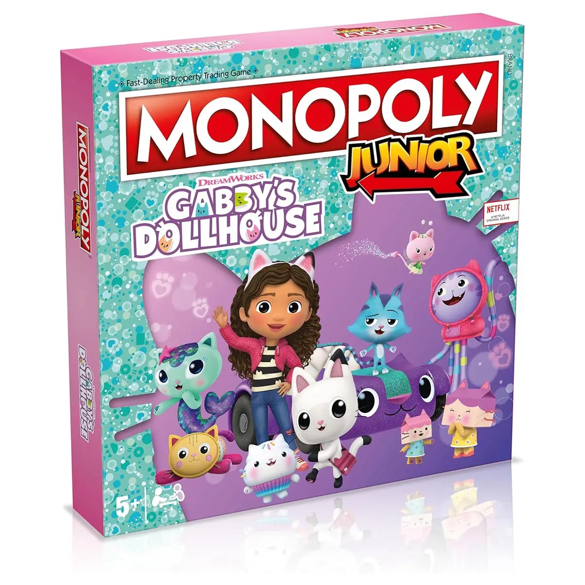 Monopoly Junior Board Game Gabby’S Dollhouse Edition 1