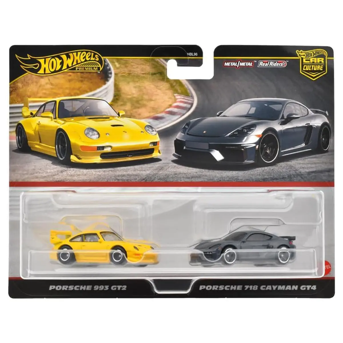 Hot Wheels Premium Car Culture: Porsche 993 Gt2 And Porsche 718 Cayman Gt4 Cars 1