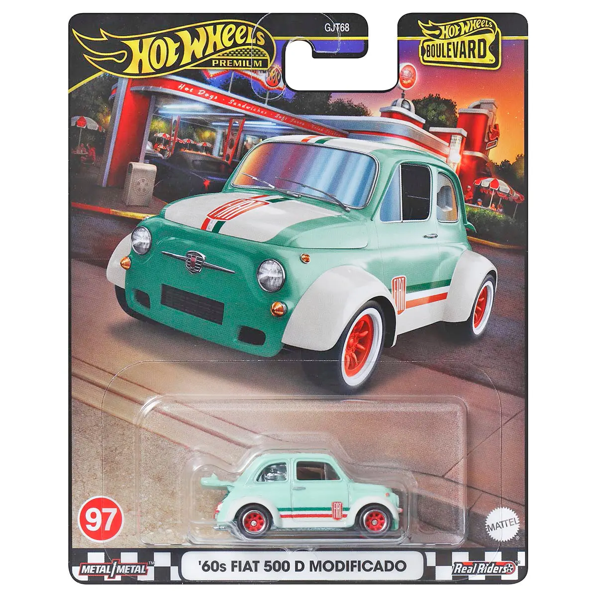 Hot Wheels Boulevard '60S Fiat 500 D Modificado #97 1