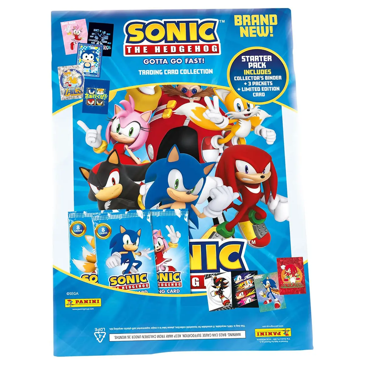 Panini Sonic The Hedgehog Trading Card Collection Starter Pack 1