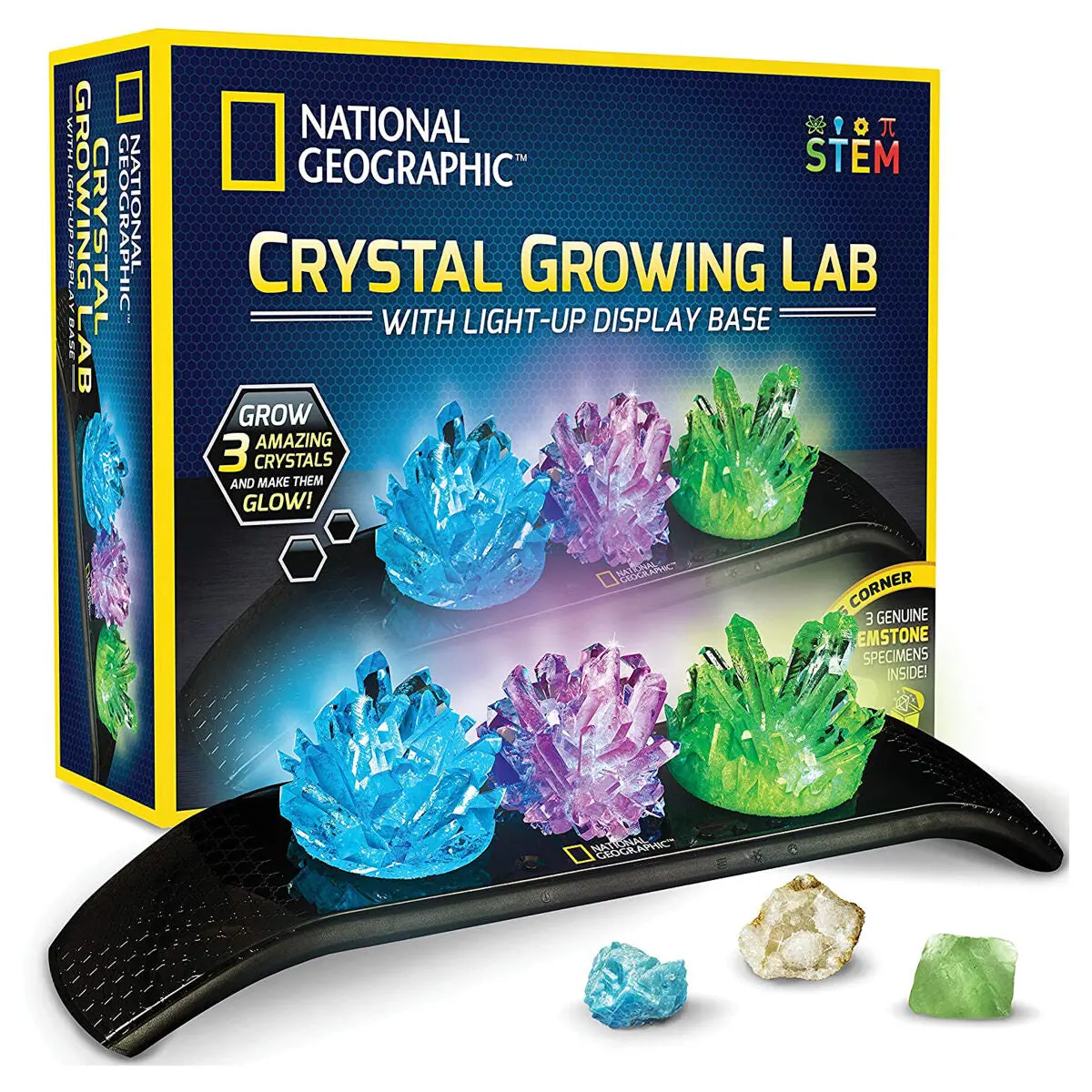 National Geographic Crystal Growing Lab With Light-Up Display Base 1