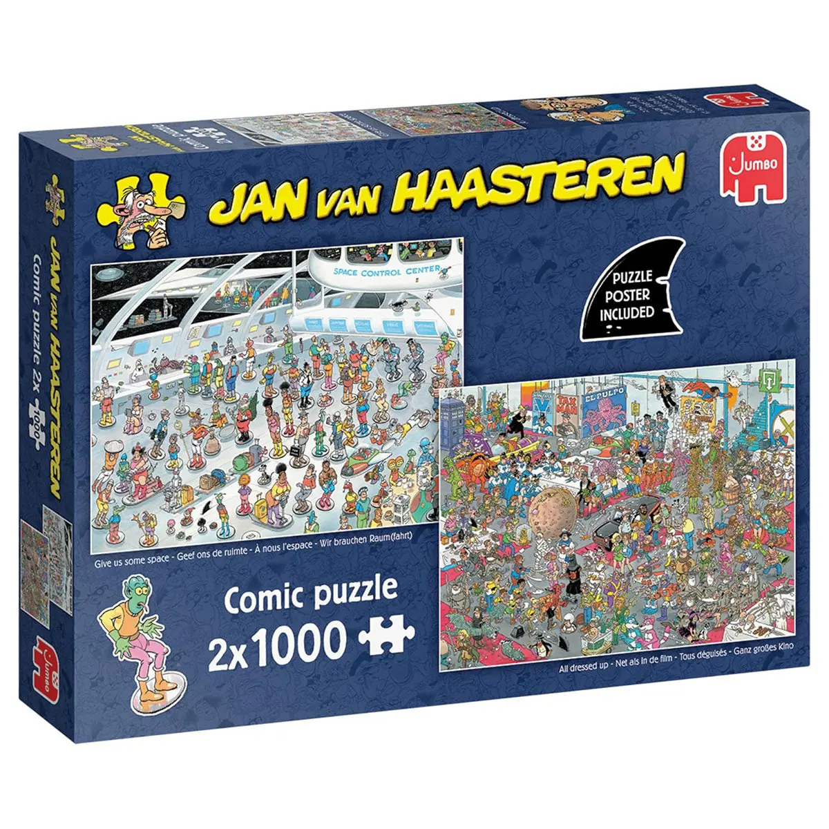 Jan Van Haasteren Give Us Some Space & All Dressed Up 2 X 1000 Piece Comic Puzzle 1