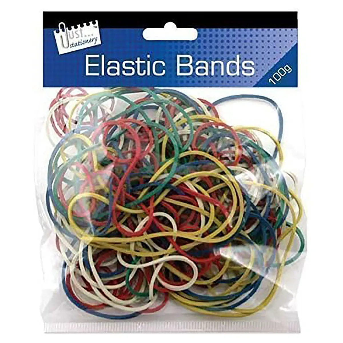 Coloured Elastic Bands 100Gm 1
