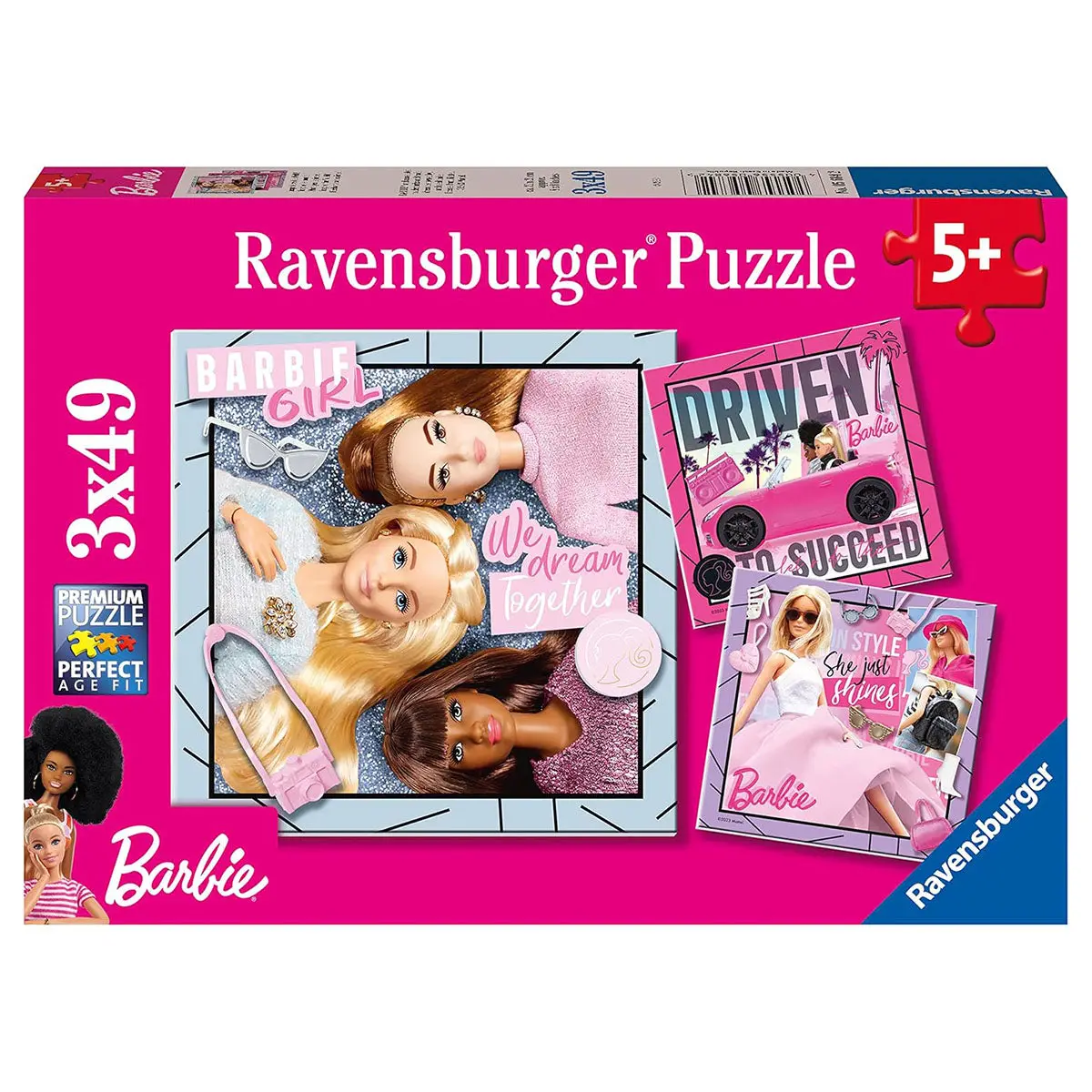 Ravensburger Barbie 3 X 49 Piece Jigsaw Puzzles 1