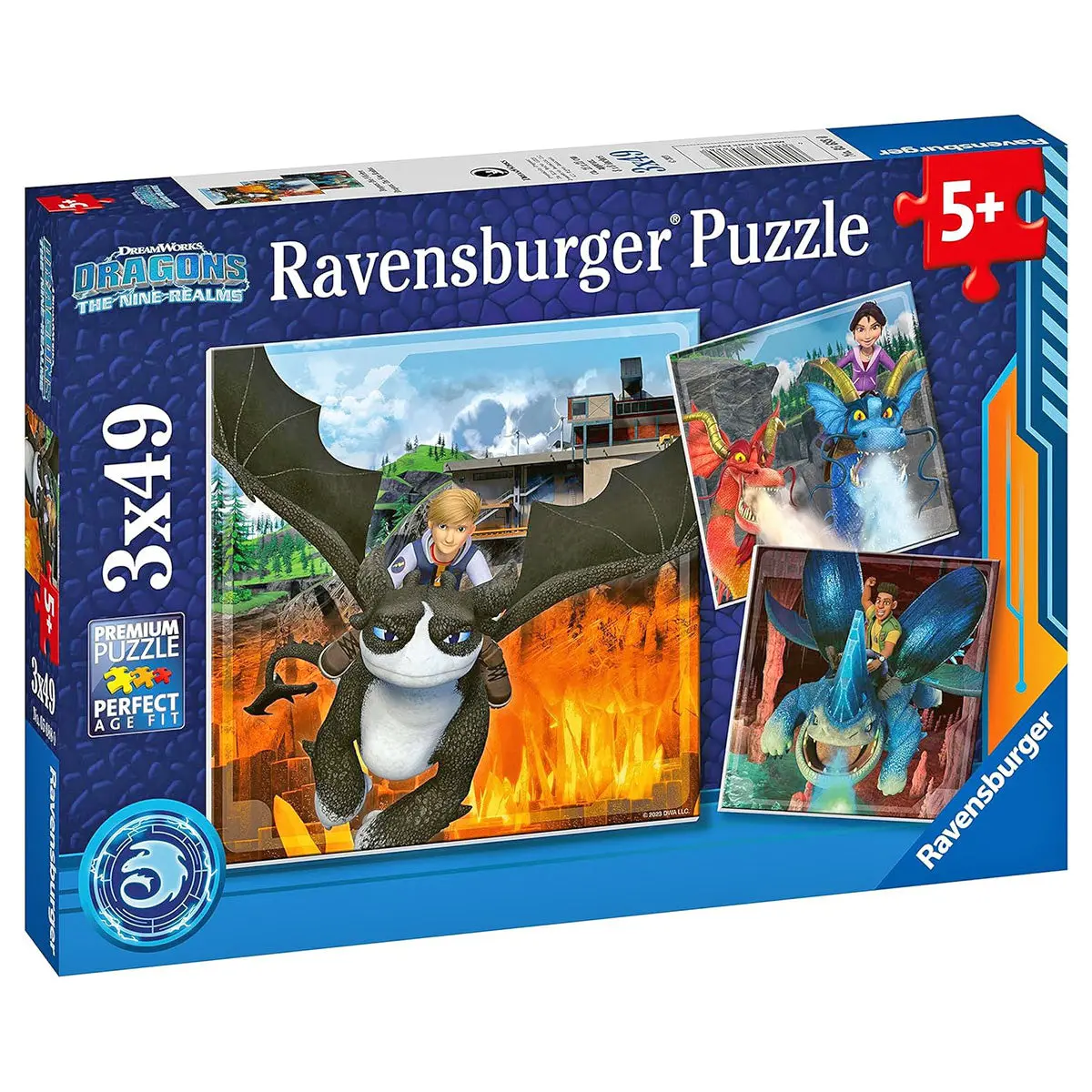Ravensburger Dragons: The Nine Realms 3 X 49 Piece Jigsaw Puzzles 1