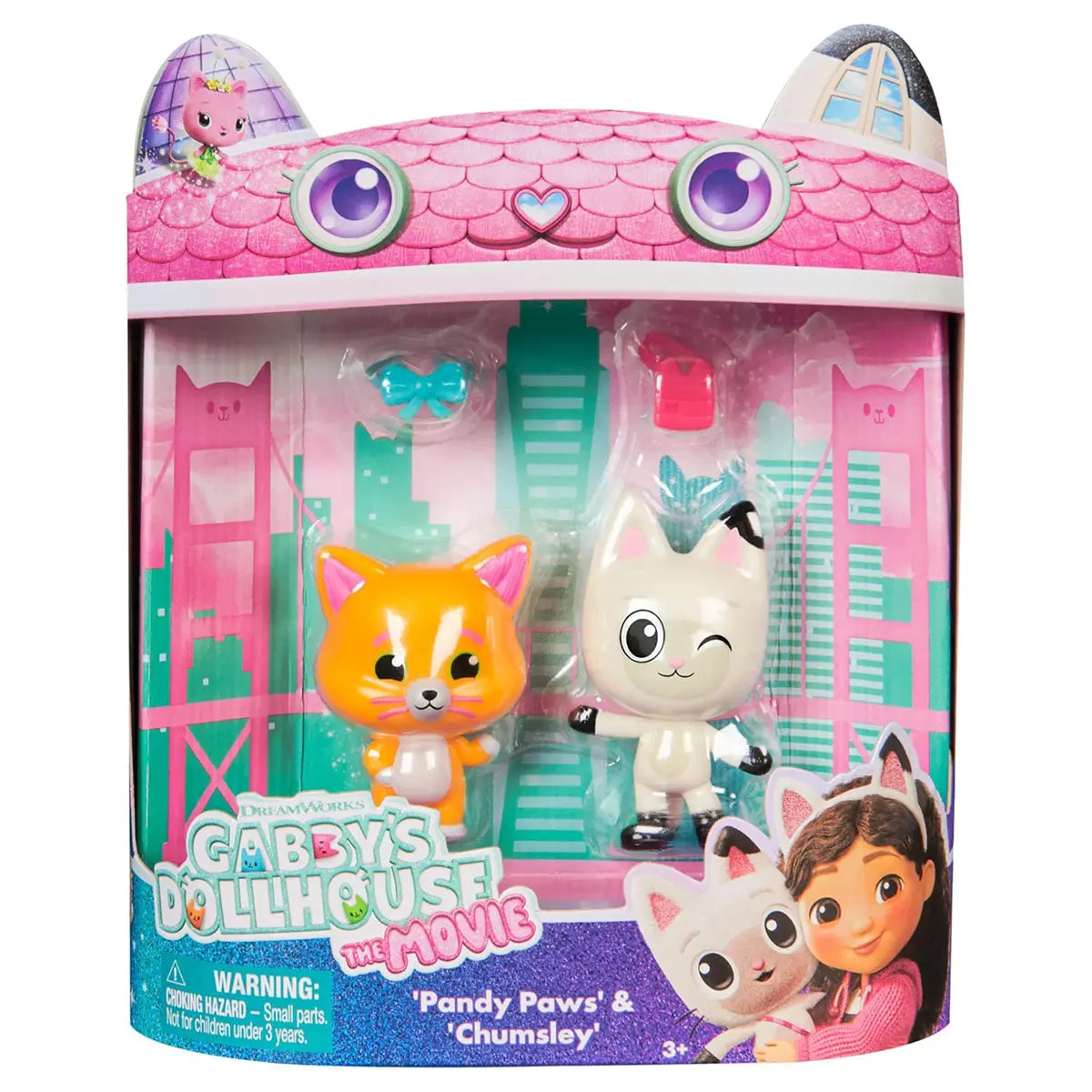 Gabby's Dollhouse: The Movie: Pandy Paws & Chumsley Figures (2 Pack) 1