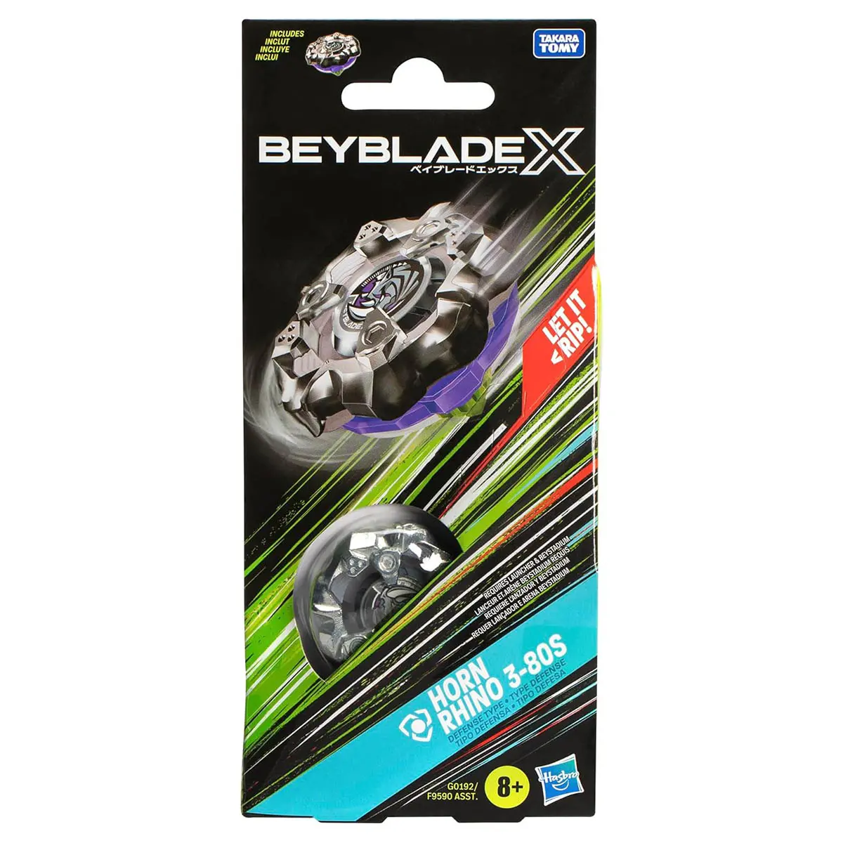 Beyblade X: Horn Rhino 3-80S Defense Type Single Pack 1