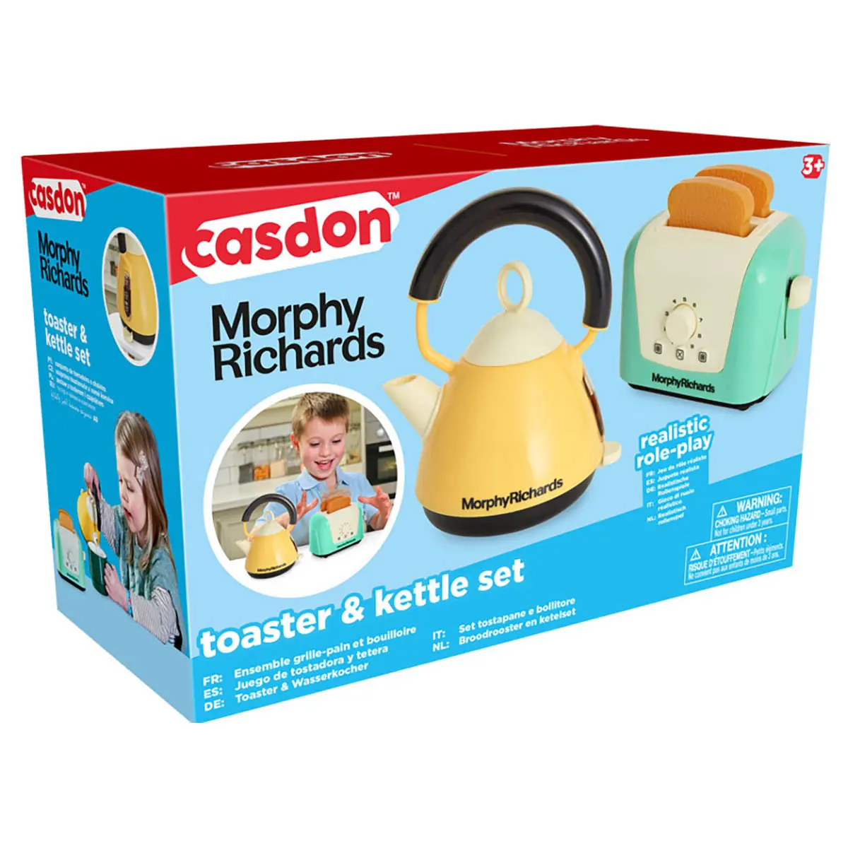 Casdon Morphy Richards Toaster & Kettle Set Roleplay Toy 1