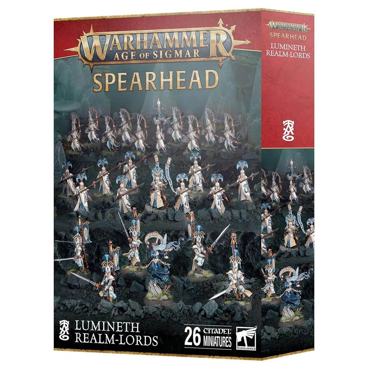 Warhammer Age Of Sigmar: Spearhead: Lumineth Realm-Lords Miniatures Set 1