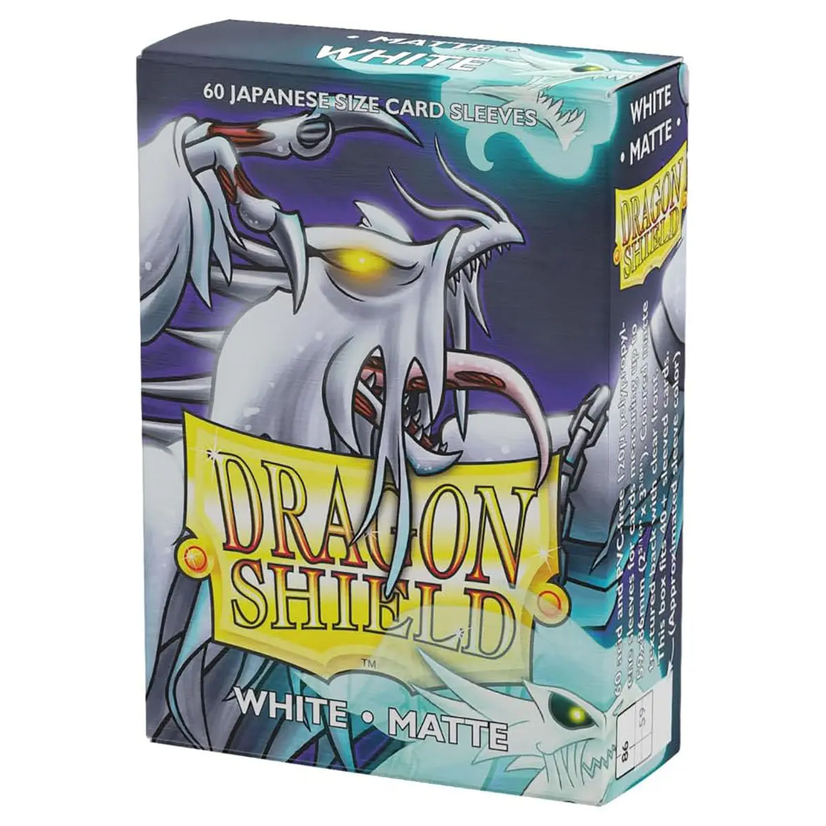 Dragon Shield Japanese Size White 60 Matte Sleeves 1