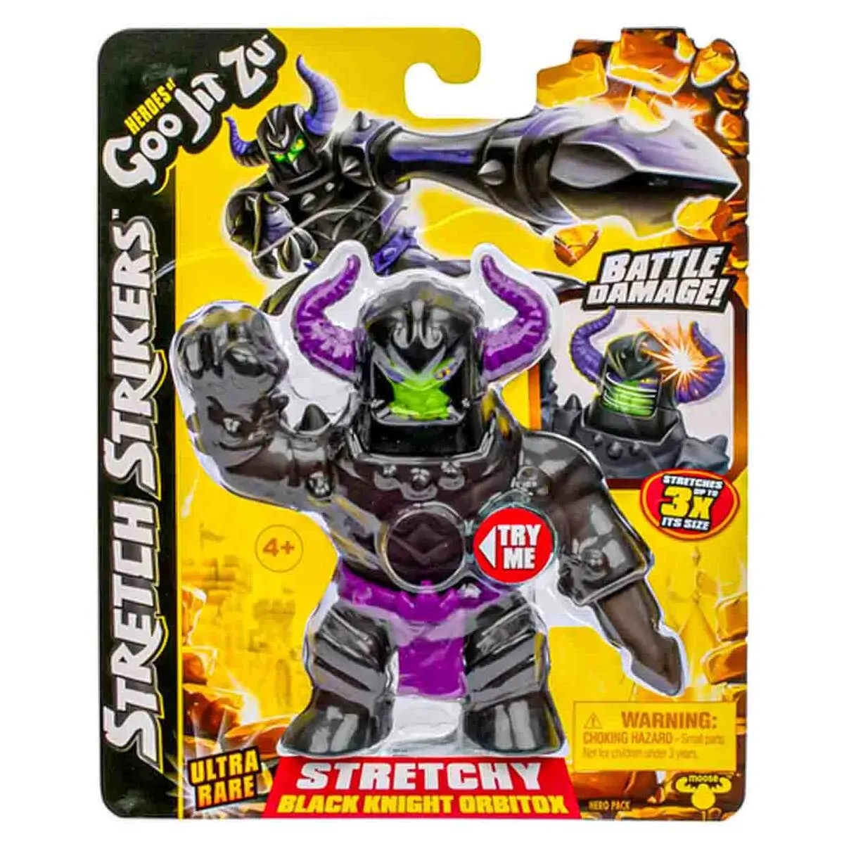 Heroes Of Goo Jit Zu Stretch Strikers Black Knight Orbitox Ultra Rare Stretch Figure 1