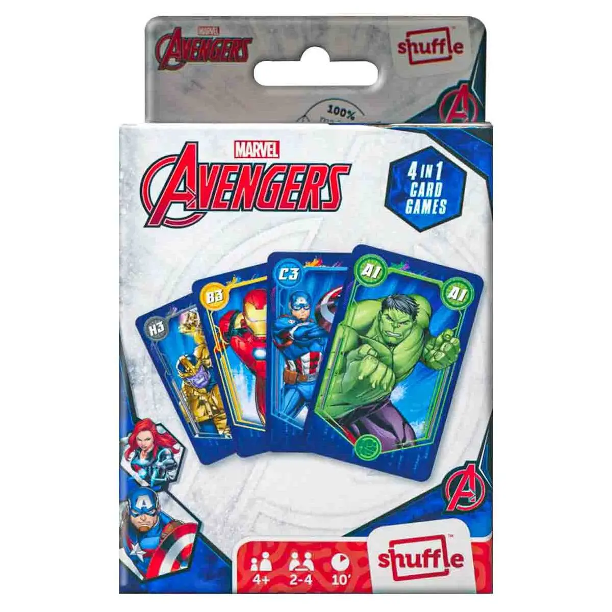Shuffle Marvel Avengers 4 In 1 Card Game 1