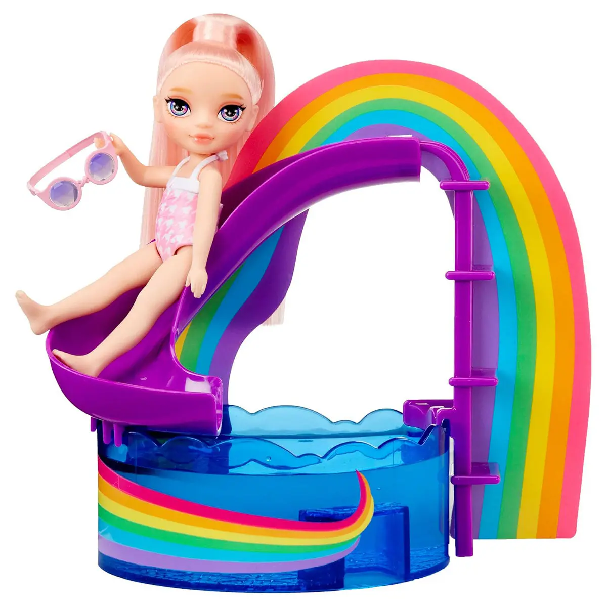 Rainbow High Littles: Pool Day With Blush Playset 2