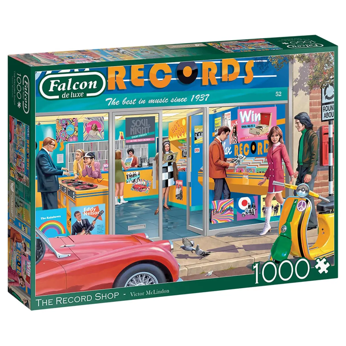 Falcon De Luxe The Record Shop 1000 Piece Jigsaw Puzzle 1