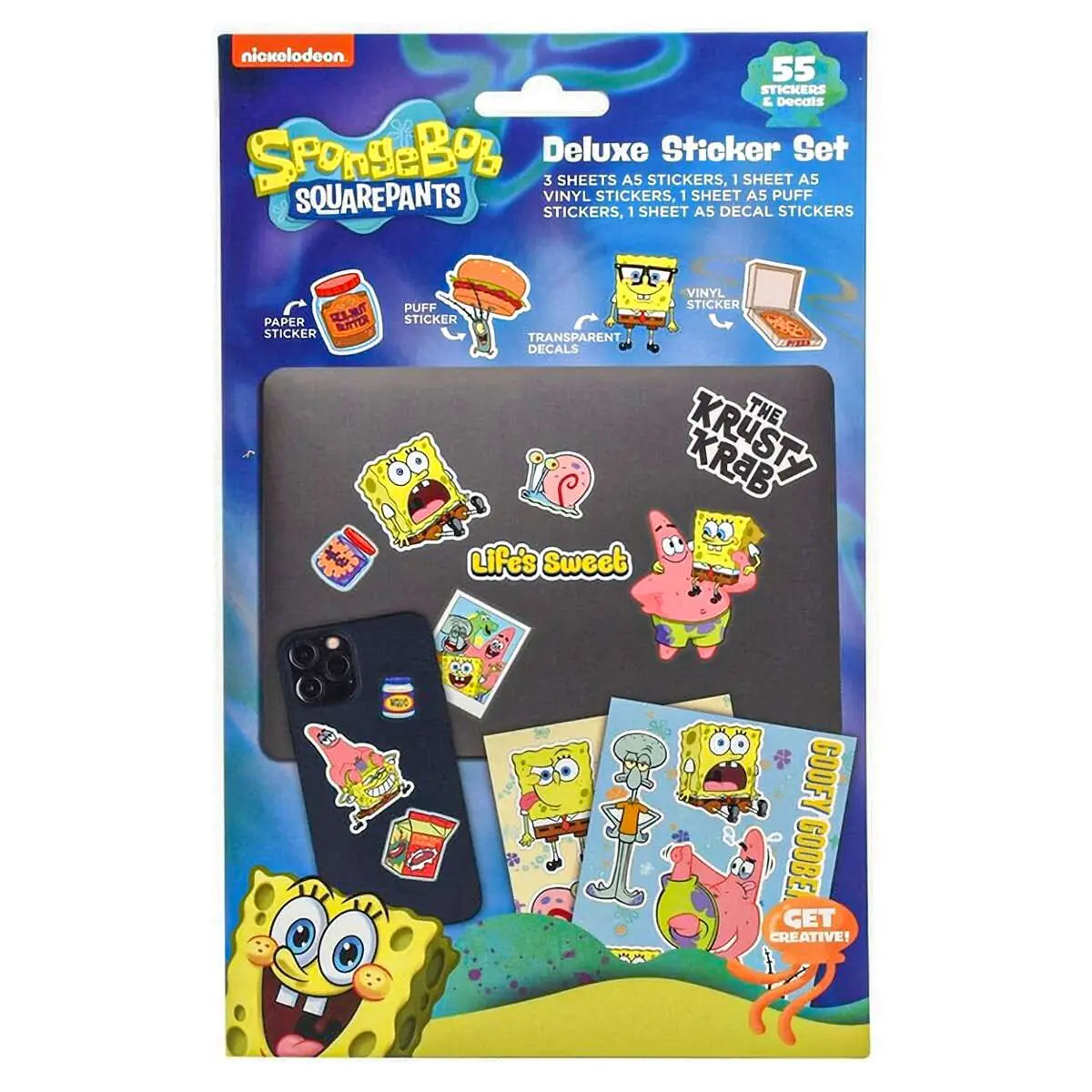 Spongebob Squarepants Deluxe Sticker Set 1