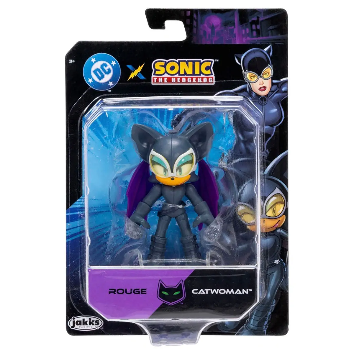 Dc X Sonic The Hedgehog Rouge Catwomen 2.5" Figure 1