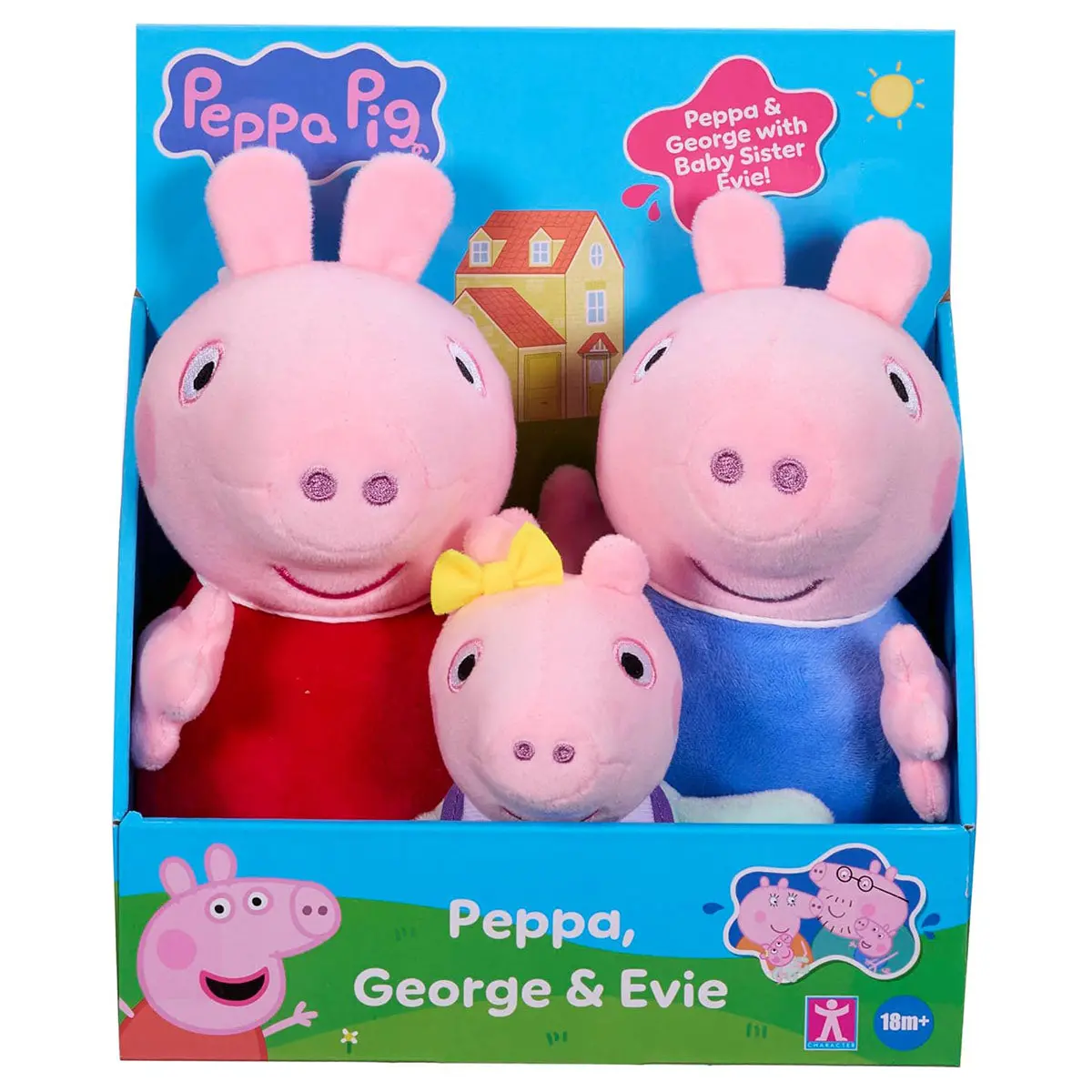 Peppa Pig Peppa, George & Evie Plush (3 Pack) 1