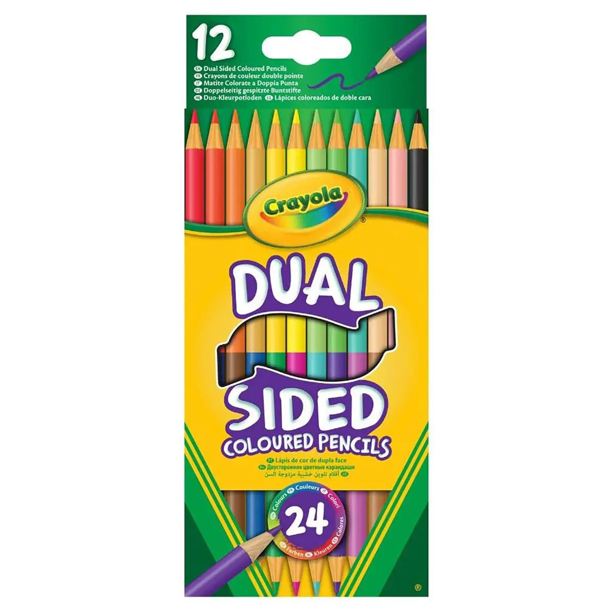 Crayola Dual Sided Coloured Pencils (12 Pack) 1
