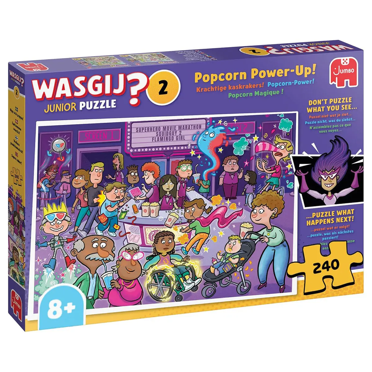 Wasgij Junior 2 Popcorn Power-Up! 240 Piece Jigsaw Puzzle 1