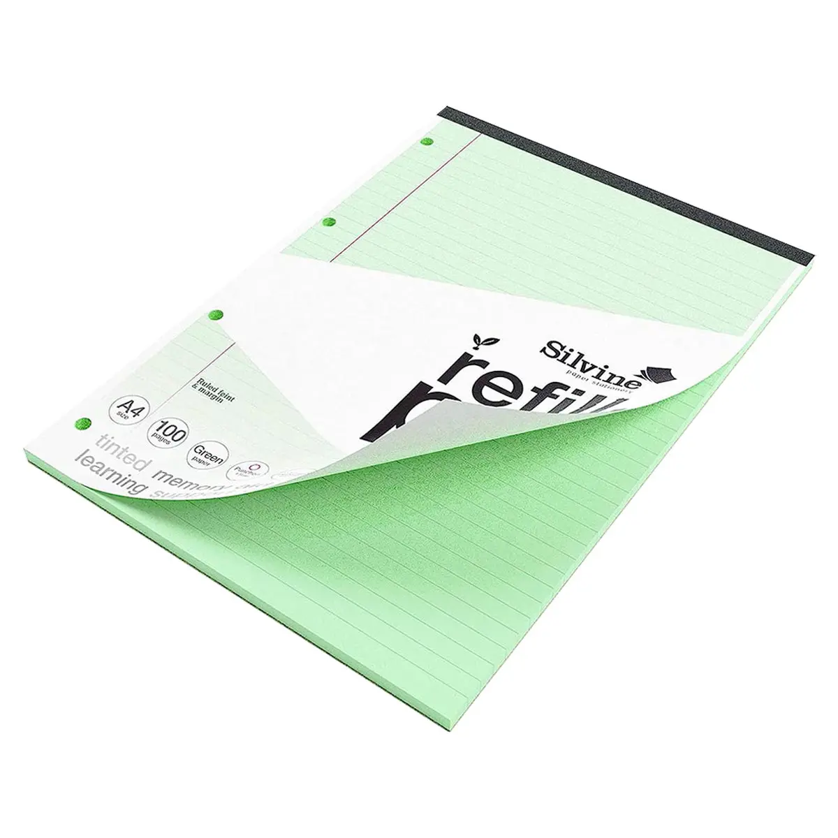 Silvine Sen Green A4 Refill Pad 100 Pages 2