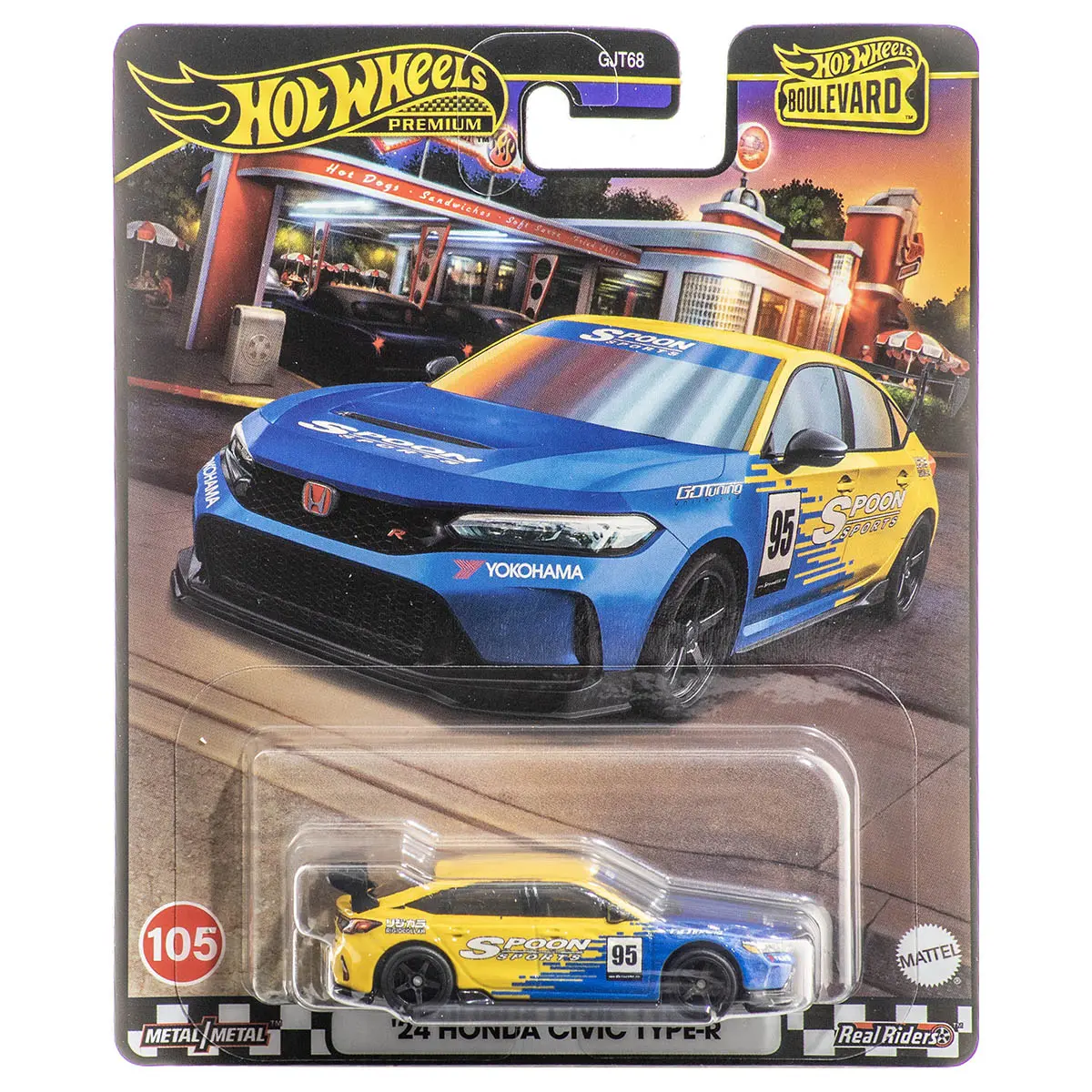 Hot Wheels Premium Boulevard '24 Honda Civic Type -R Car 1