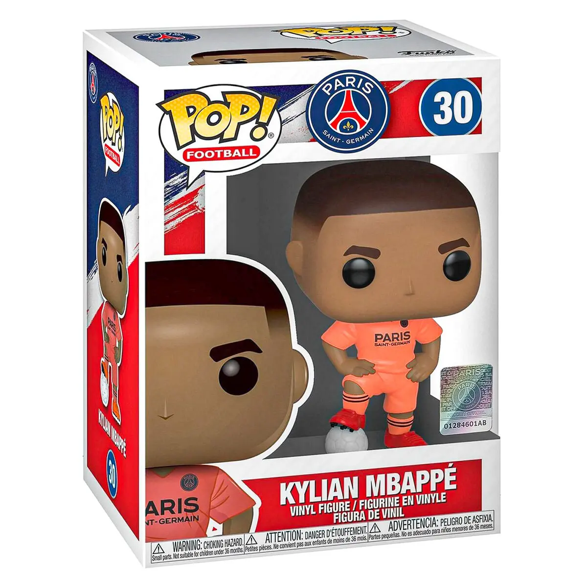 Funko Pop! Football: Paris Saint-Germain Kylian Mbappé Away Kit Vinyl Figure #30 1