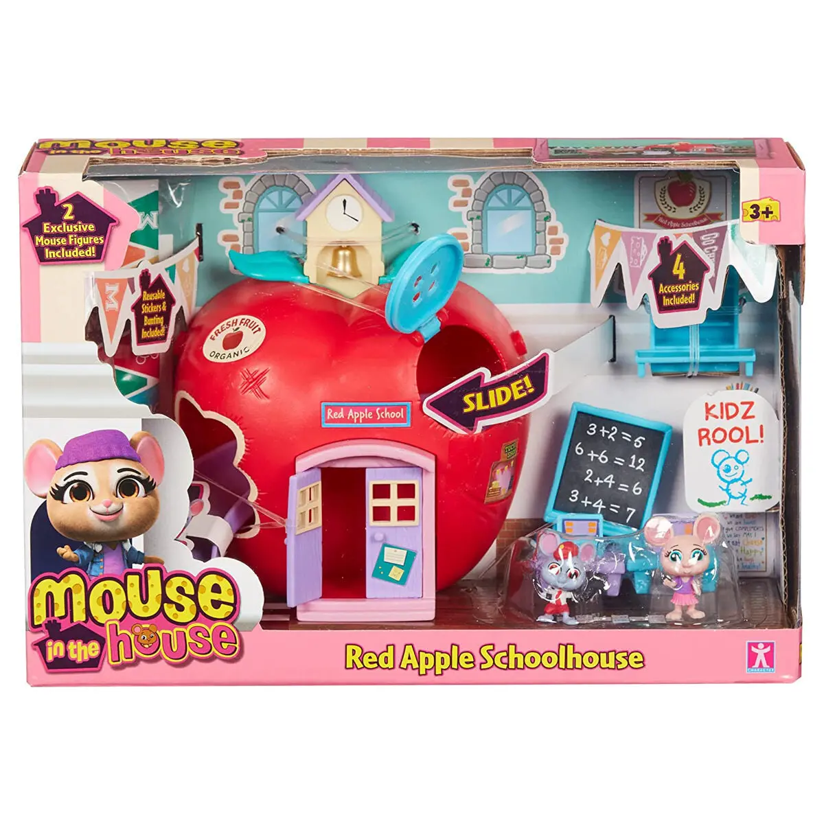 Mouse In The House Red Apple Schoolhouse Playset 1
