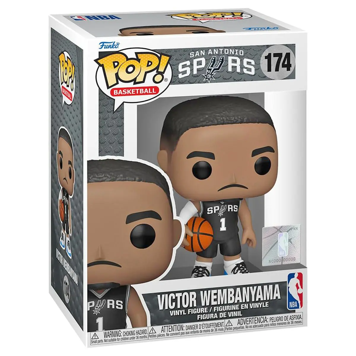 Funko Pop! Basketball: San Antonio Spurs: Victor Wembanyama Vinyl Figure #174 1