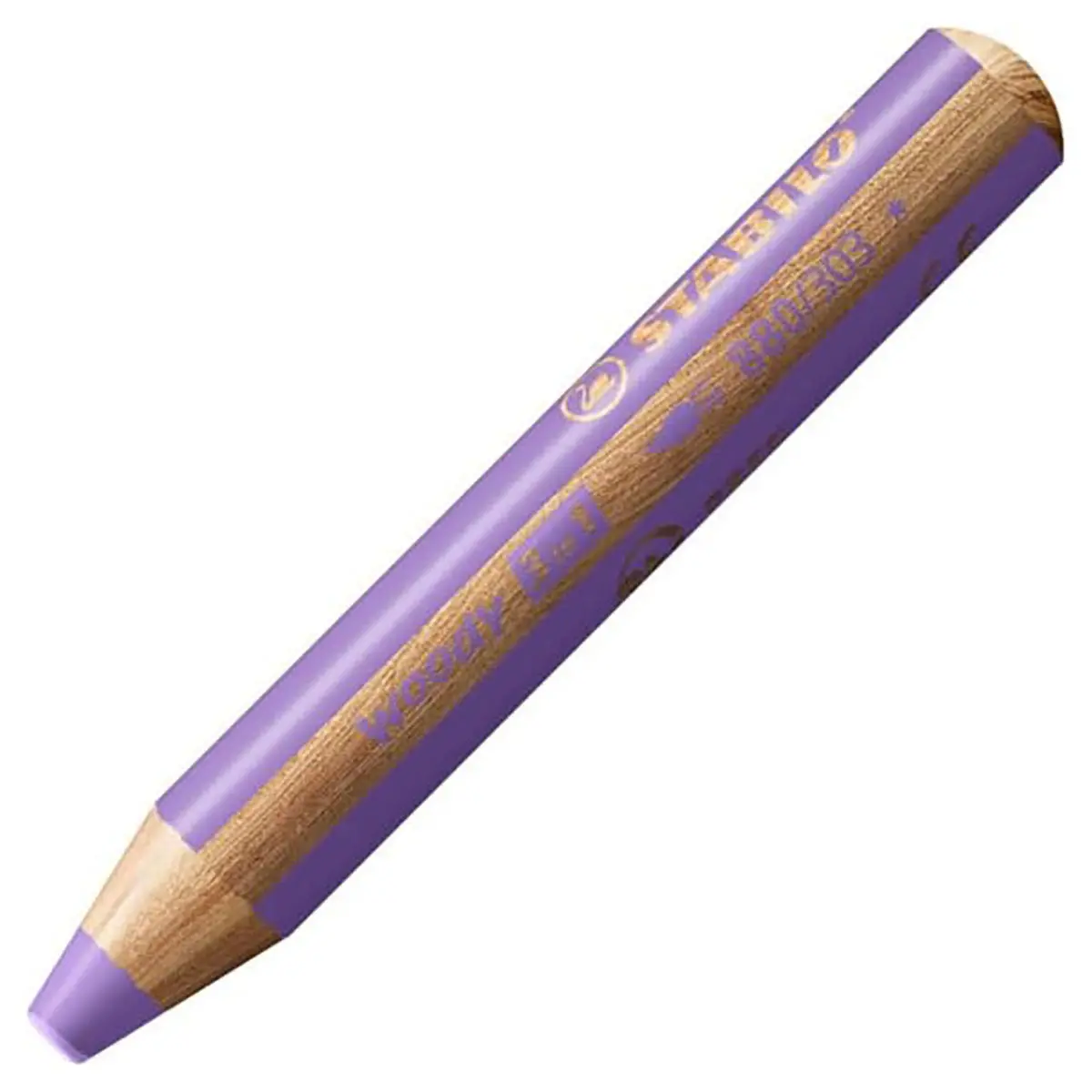 Stabilo Woody 3 In 1 Multi-Talented Pastel Lilac Pencil 1