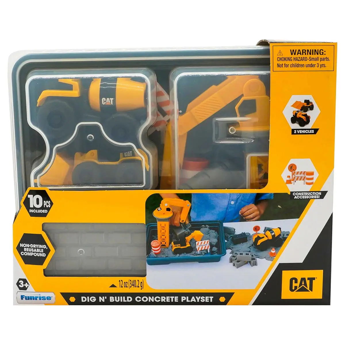 Cat Dig N' Build Concrete Playset 1