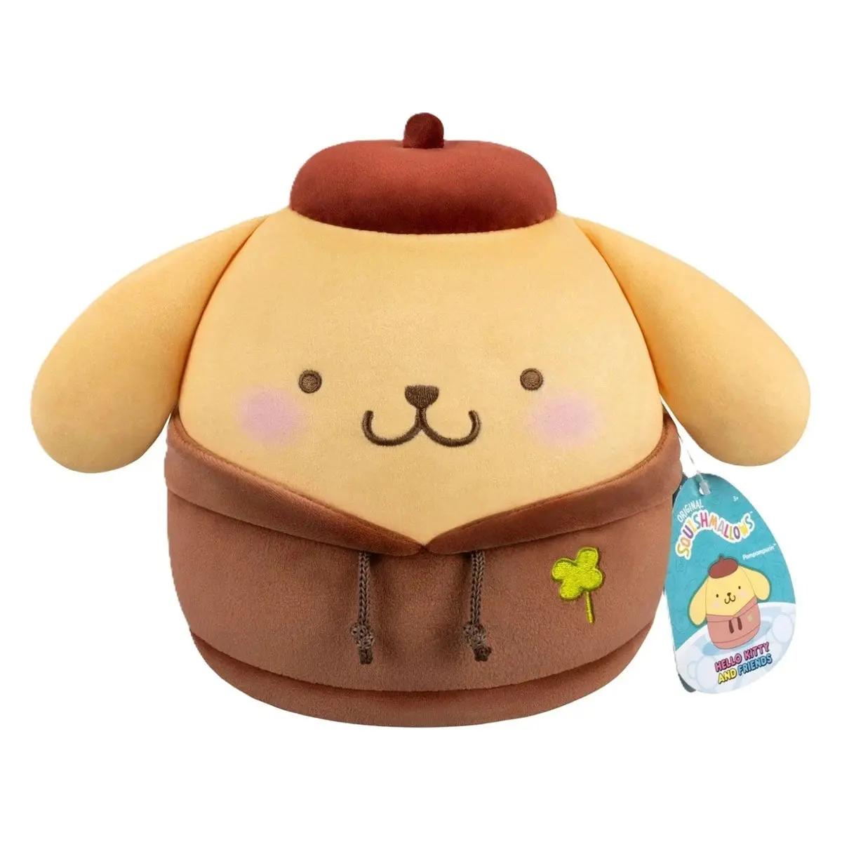 Squishmallows Hello Kitty And Friends Dabodabo Hoodie Pompompurin 8" Plush 1