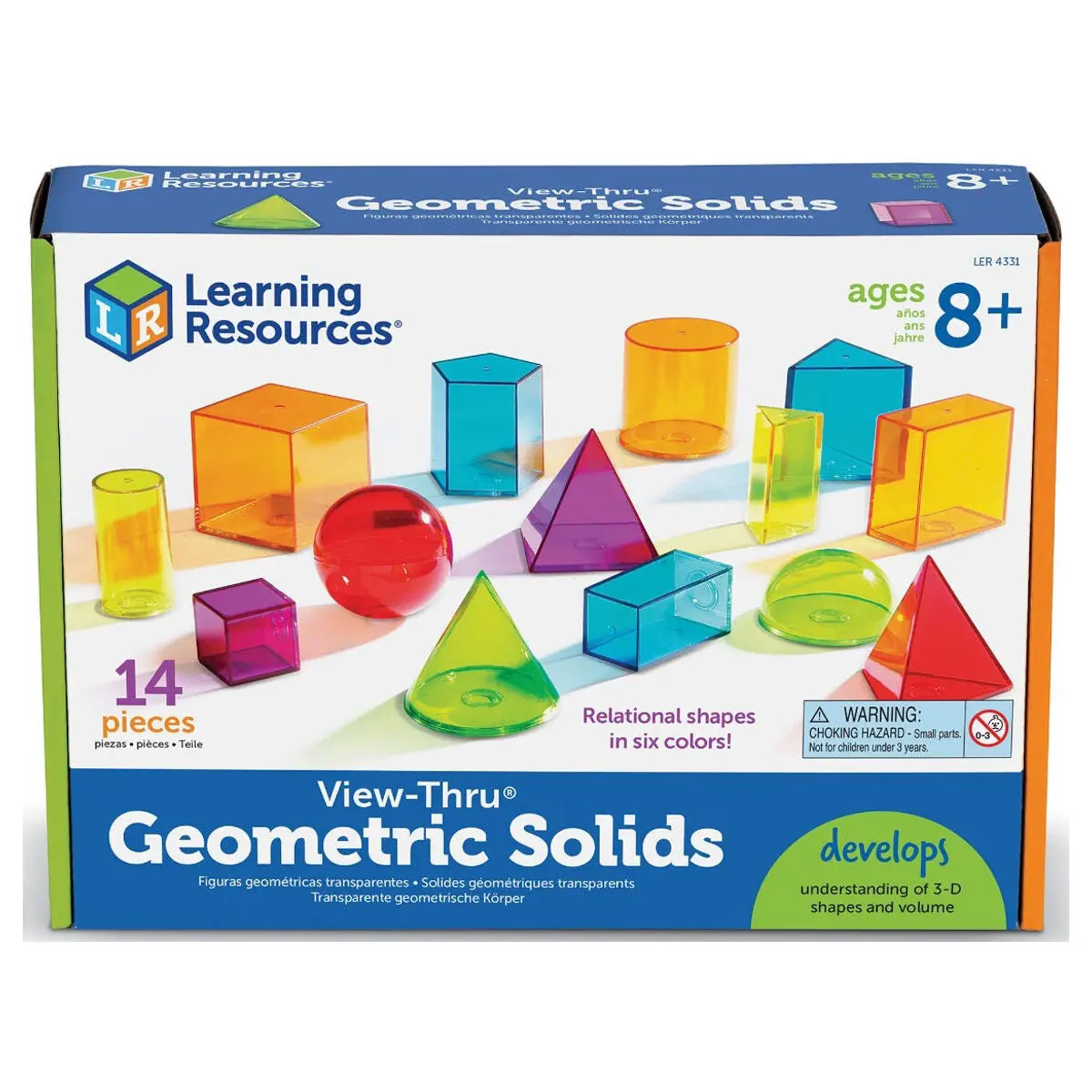 Learning Resources View-Thru Geometric Solids Set 1