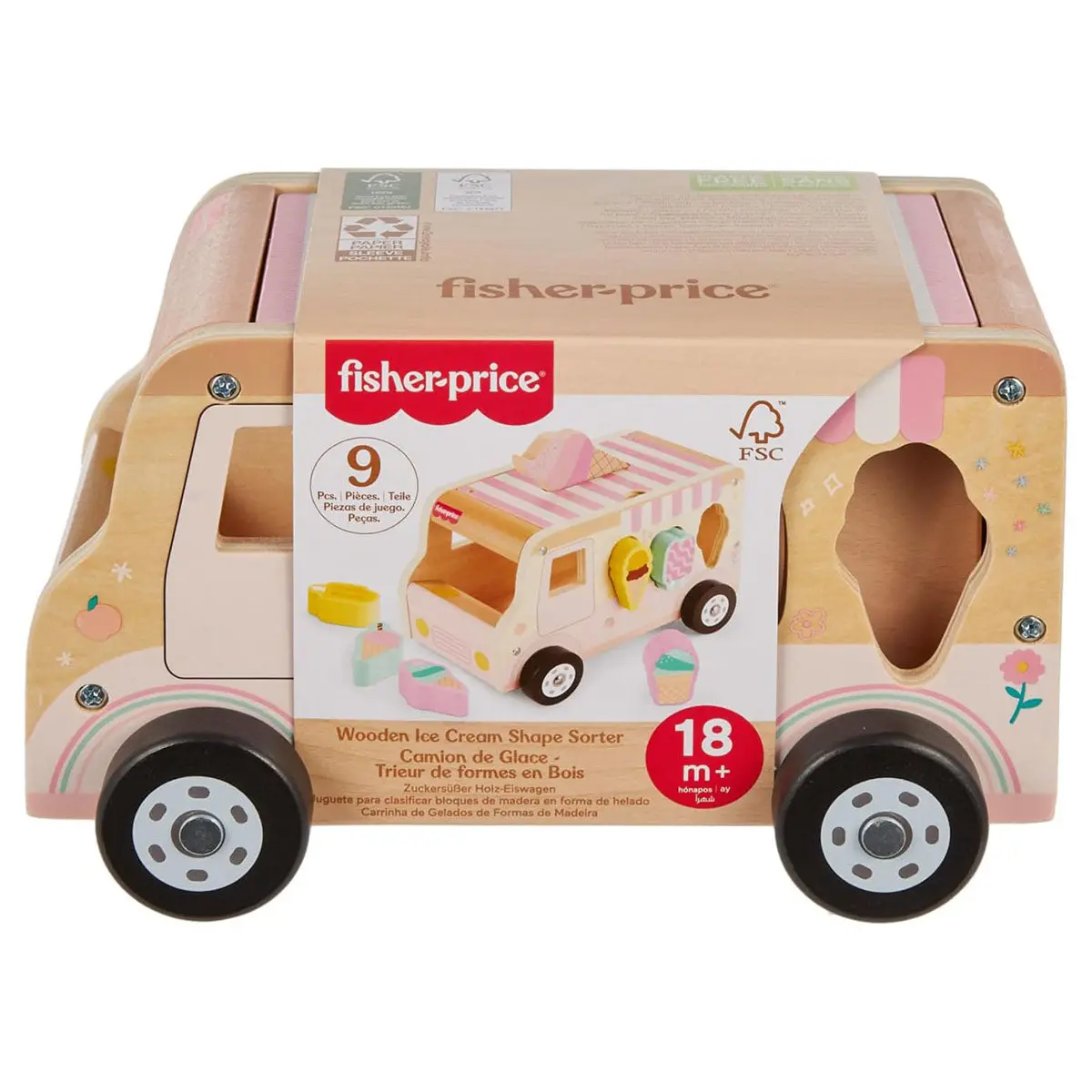 Fisher Price Wooden Ice Cream Shape Sorter 1