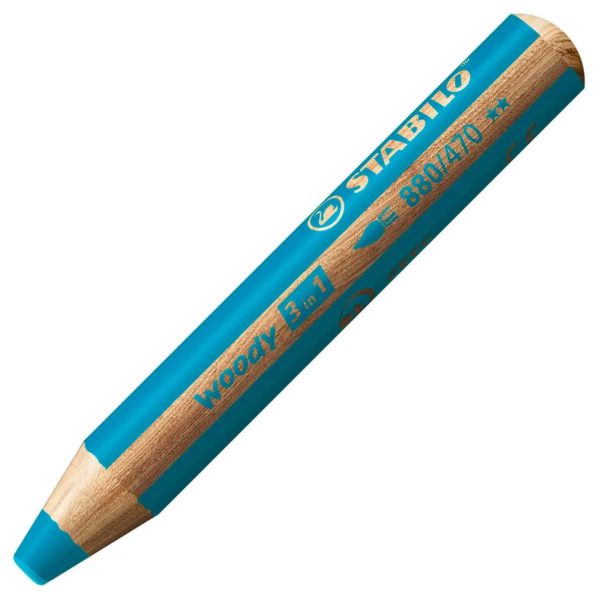 Stabilo Woody 3 In 1 Multi-Talented Turquoise Pencil 1