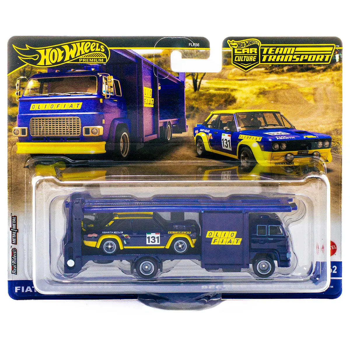 Hot Wheels Car Culture: Team Transport Fiat 131 Abarth With Second Story Lorry 1