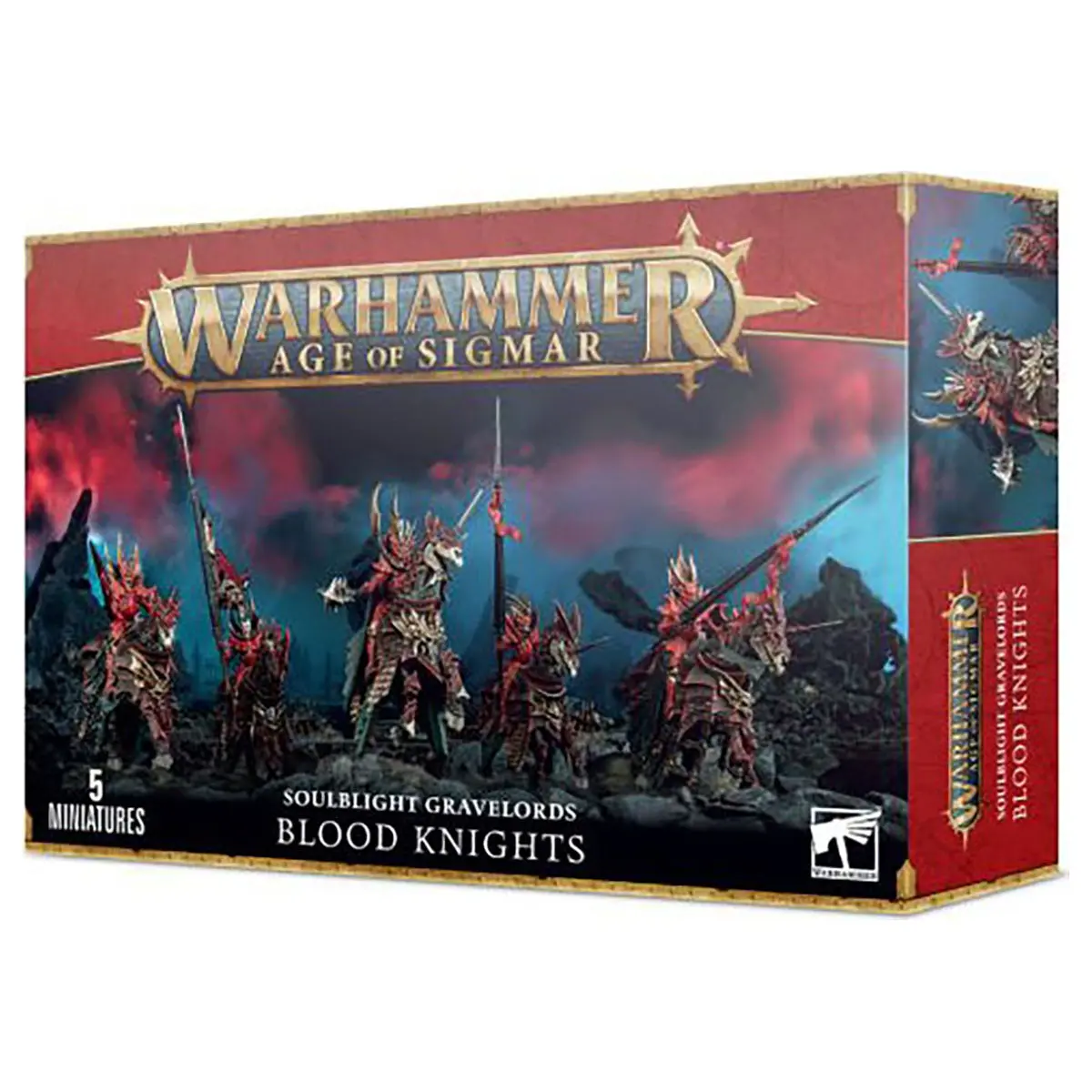 Warhammer Age Of Sigmar: Soulblight Gravelords: Blood Knights Miniatures Set 1